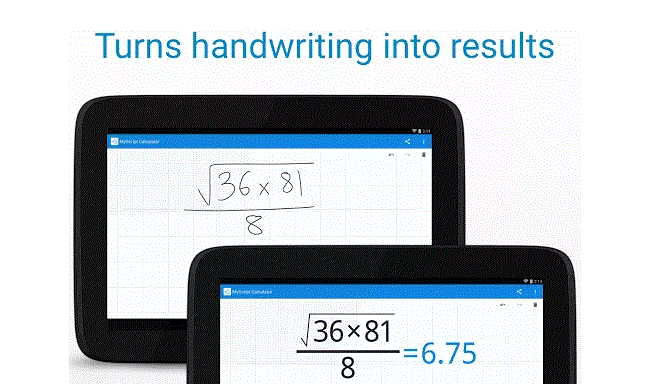 Tính toán bằng cách viết tay với MyScript Calculator