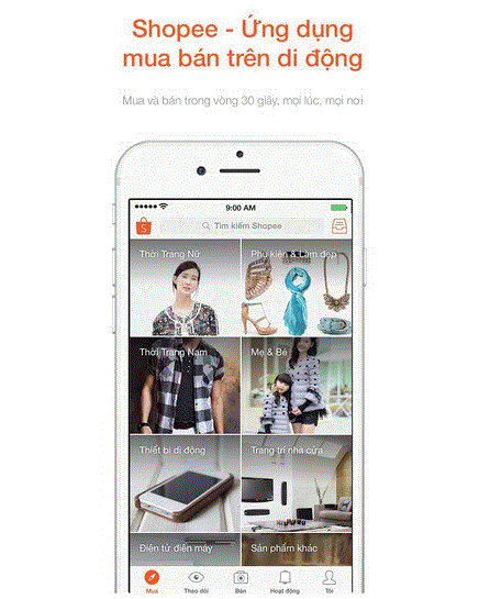 Mua bán dễ dàng qua điện thoại với ứng dụng Shopee
