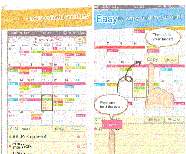 Coletto Calendar Quyển lịch dễ thương cho bạn gái.