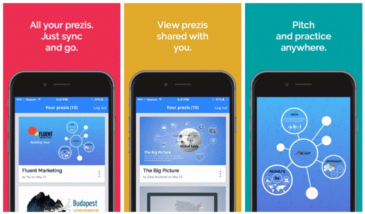 Prezi Viewer: Tạo các bản trình chiếu từ xa