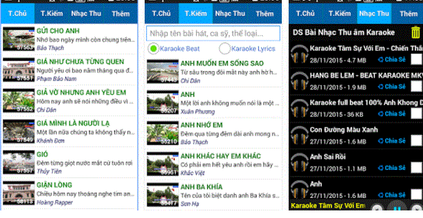 Việt Karaoke: Biến điện thoại Android thành máy hát Karaoke