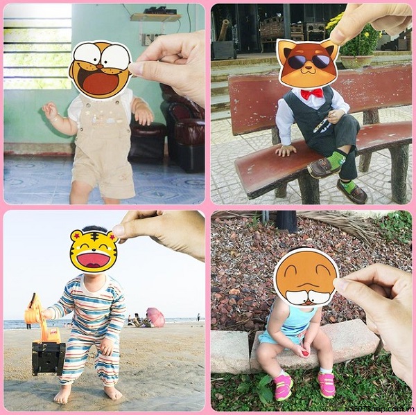 Cách tạo ảnh Stickerface trên trang ứng dụng Stickerface. 