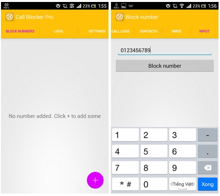 Ứng dụng nhỏ gọn giúp chặn cuộc gọi và tin nhắn trên smartphone