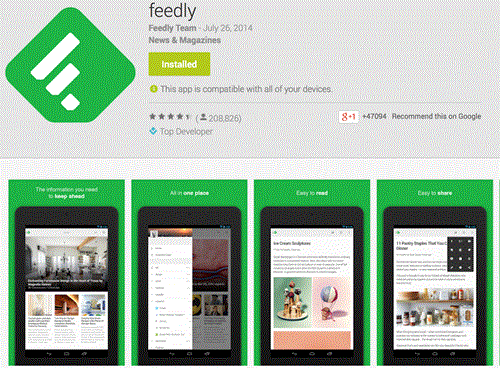 Những ứng dụng đọc tin RSS tốt nhất trên Android