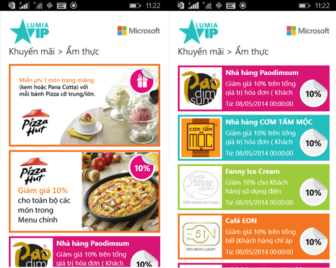 Tìm địa điểm ăn uống ngon - bổ - rẻ với Lumia VIP