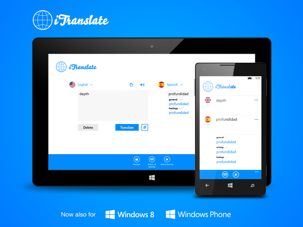 iTranslate ứng dụng dịch thuật hay cho Windows Phone 8 và Windows 8