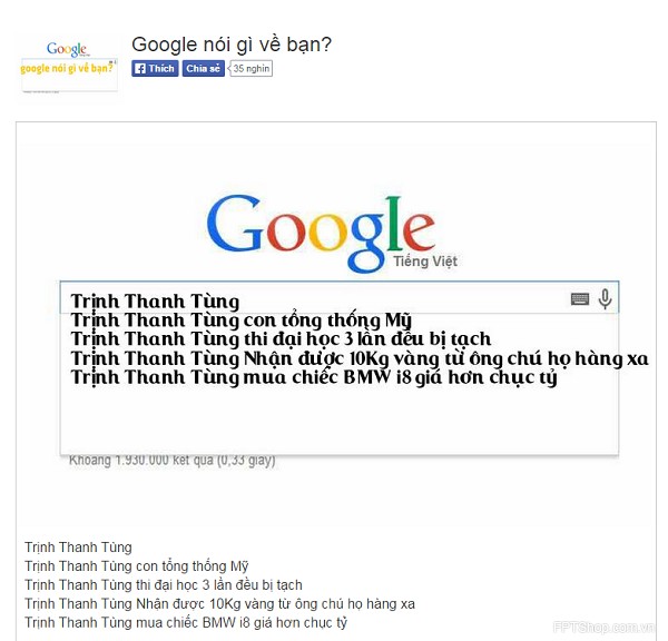 Ứng dụng náo loạn facebook thời gian qua: Ứng dụng Google nói gì về bạn?