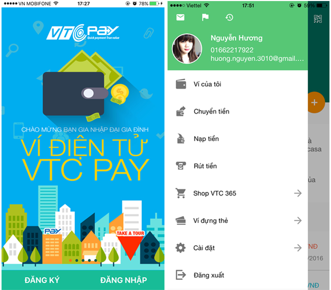 Ứng dụng App VTCPay cập nhật 2.0.5 với tính năng mới