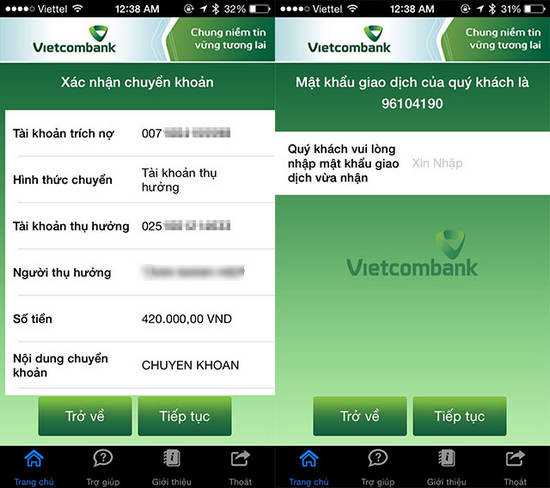 Cài đặt và kích hoạt Vietcombank mobile Banking trên Android