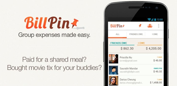 ứng dụng BillPin - quản lý tài chính hiệu quả cho nhóm
