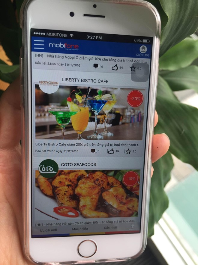 mConnect – ứng dụng săn coupon giảm giá trên smartphone. 