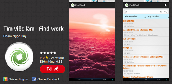 Ứng dụng di động ăn điểm nhờ tính thiết thực