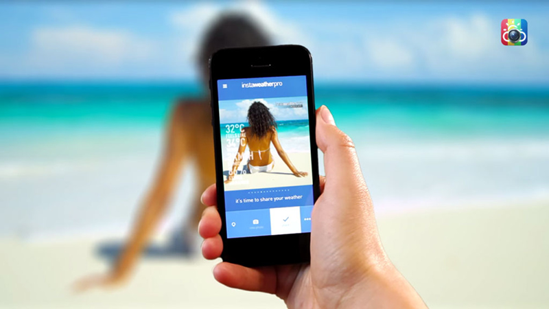 InstaWeather Pro, ứng dụng chụp ảnh kèm thông tin thời tiết đang miễn phí trên iOS