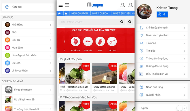 MCoupon: Ứng dụng hữu ích cho tín đồ săn khuyến mãi
