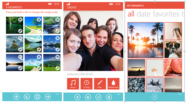 Ba ứng dụng hỗ trợ quay clip selfie trên Windows Phone. 