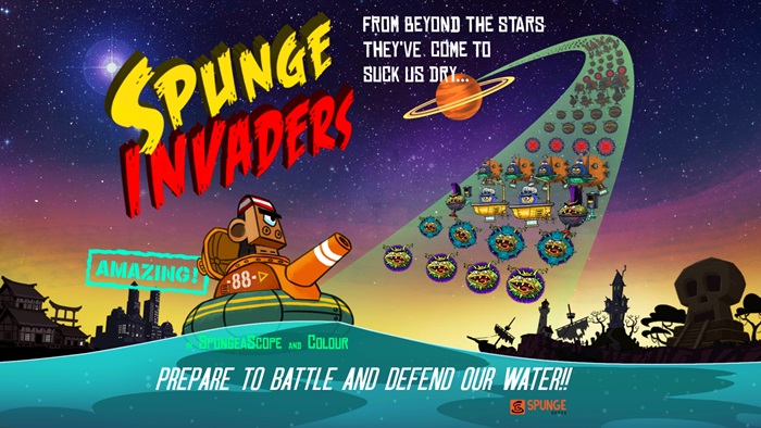 Spunge Invader: Game Shoot 'Em Up phong cách retro cá tính