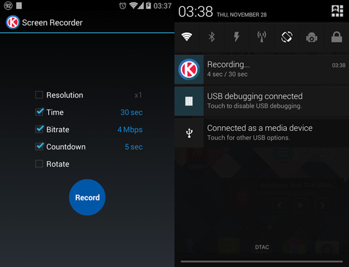 Ứng dụng chụp ảnh quay phim màn hình cho Android