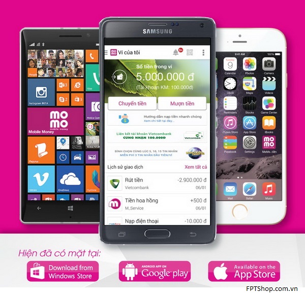 Ví điện tử MoMo – Ứng dụng chuyển nhận tiền hữu ích và tiện lợi.