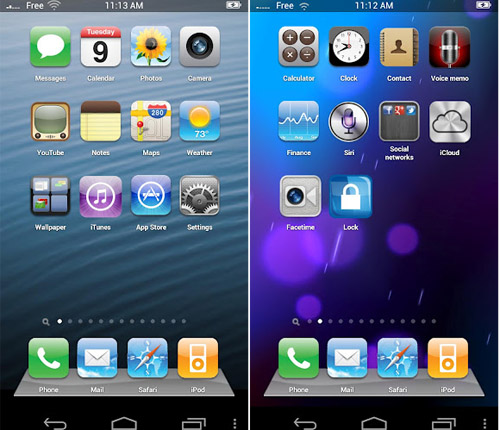 Ứng dụng mang giao diện iPhone 5 lên điện thoại Android