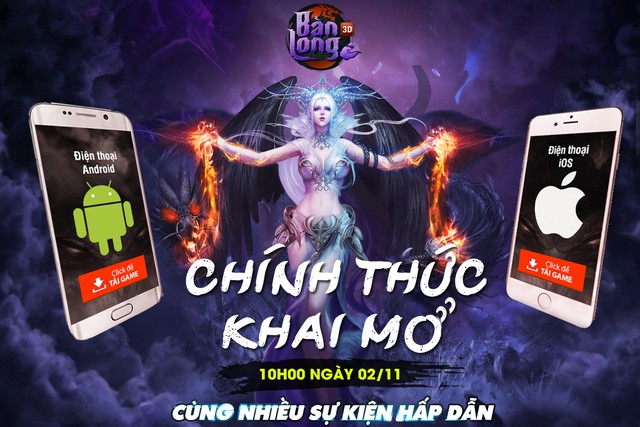 Bàn Long 3D tặng VIP code cực giá trị tri ân game thủ