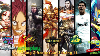 Cổng Webgame SohaPlay tặng Giftcode tuần 3 tháng 11