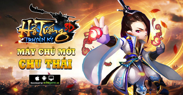 Hổ Tướng Truyền Kỳ khai mở máy chủ Chu Thái, phát tặng Giftcode