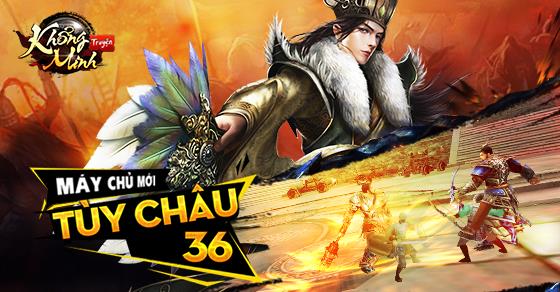 Khổng Minh Truyện ra mắt máy chủ Tùy Châu, tặng Gift Code giá trị