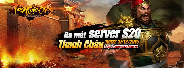 Mở sever mới Thanh Châu, Tam Quốc Chiến Mobile tặng Giftcode