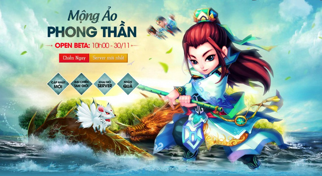 Mộng Ảo Phong Thần ấn định OB sáng nay, tặng 100 triệu VNĐ cho game thủ