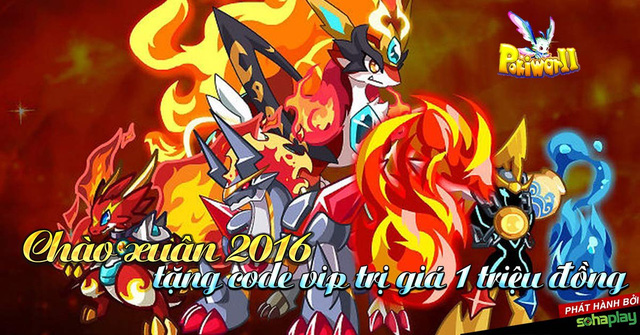 SohaPlay tặng 300 vipcode Webgame Pokiwar chào Xuân 2016