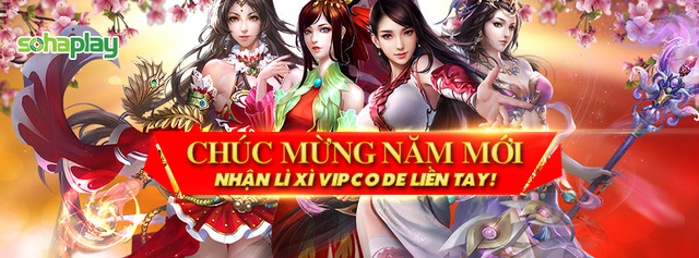 SohaPlay tặng Giftcode chúc mừng năm mới cộng đồng game thủ