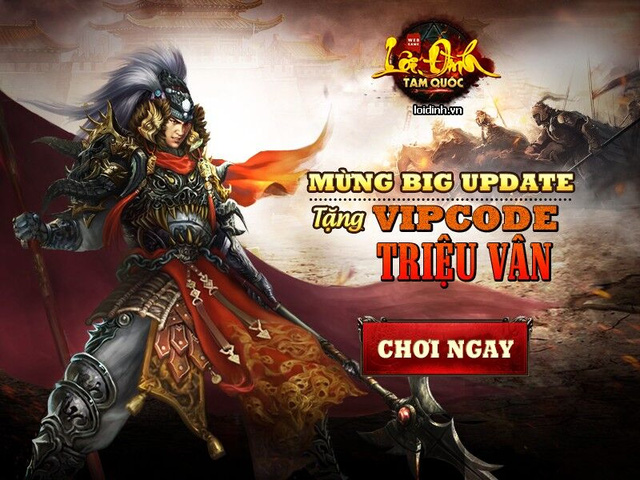 Tặng 1000 Gift Code Lôi Đình Tam Quốc nhân dịp Big Update