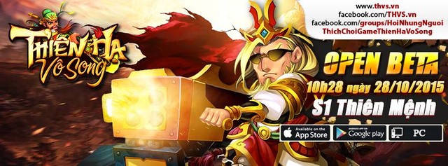 Thiên Hạ Vô Song chính thức Open Beta, tặng giftcode giá trị