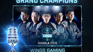 Chung kết ESL One Manila 2016: Wings tung cánh giành ngôi vô địch