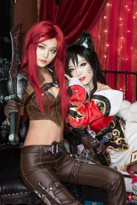 LMHT: Cosplay Ahri và Katarina siêu gợi cảm của 2 nữ coser Hàn Quốc