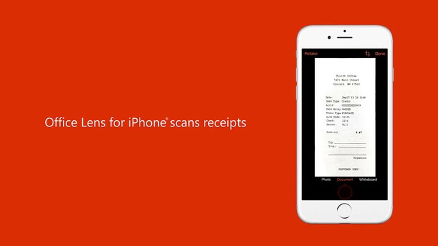 Office Lens - ứng dụng quét tài liệu "trứ danh" của Microsoft chính thức có mặt trên iOS và Android