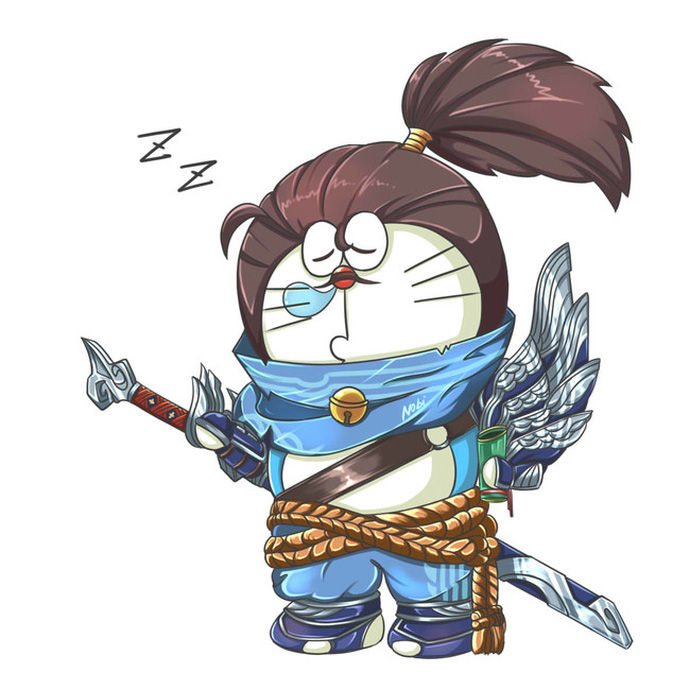 Hình ảnh Doraemon đội lốt các champ trong Liên Minh Huyền Thoại siêu dẽ thương