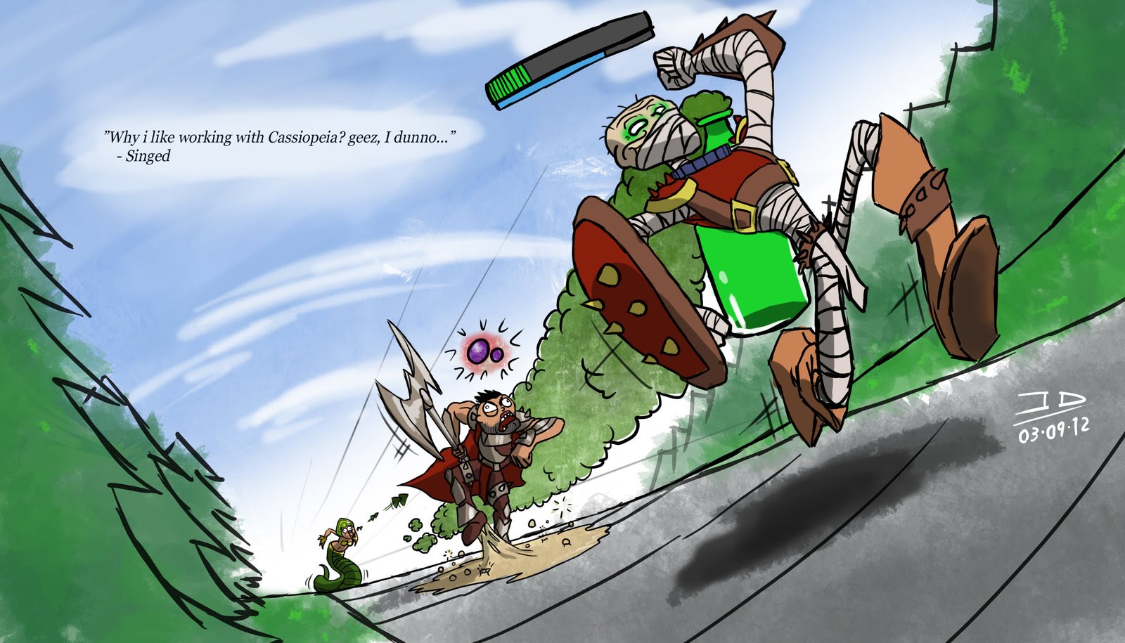 LMHT: Một mình Singed khiến cả làng phê thuốc