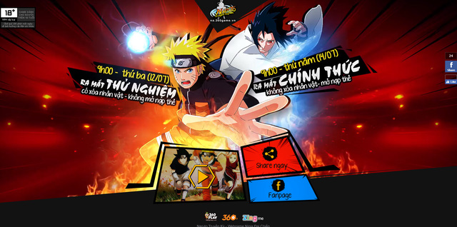 Naruto Truyền Kỳ bất ngờ đổ bộ làng game Việt