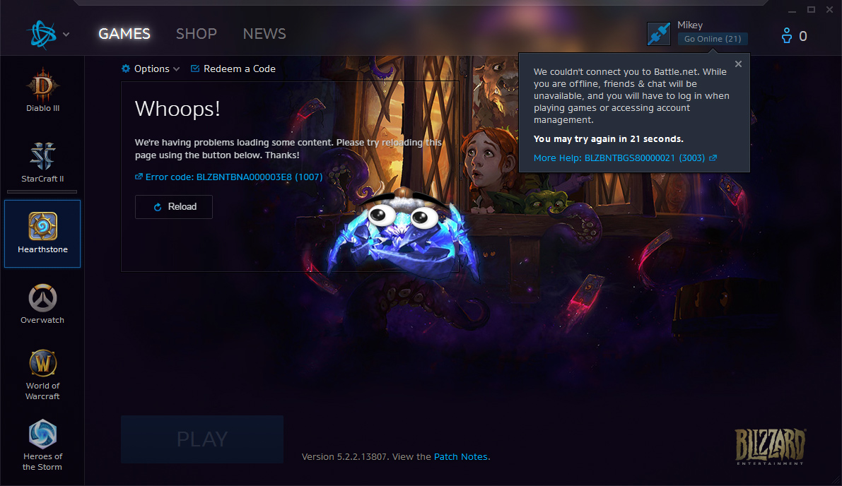 Overwatch, Diablo, World of Warcraft... đồng loạt bị tấn công từ chối dịch vụ