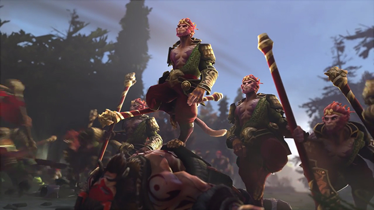 Tề Thiên Đại Thánh chuẩn bị xuất chiến trong Dota 2