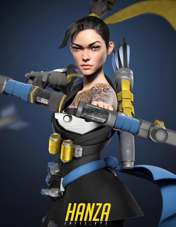 Xuất hiện Hanzo phiên bản nữ khiến fan Overwatch bàng hoàng