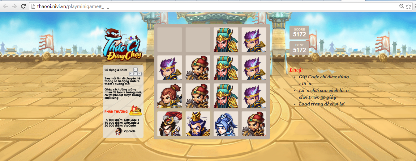 Tháo Ơi Đừng Chạy mở landing page, hé lộ phiên bản 2048