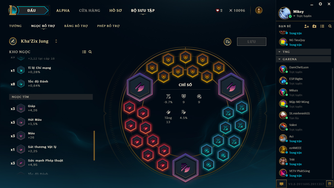 LMHT League Alpha Client: Hệ thống Ngọc bổ trợ 'siêu phẩm' chính thức lộ diện