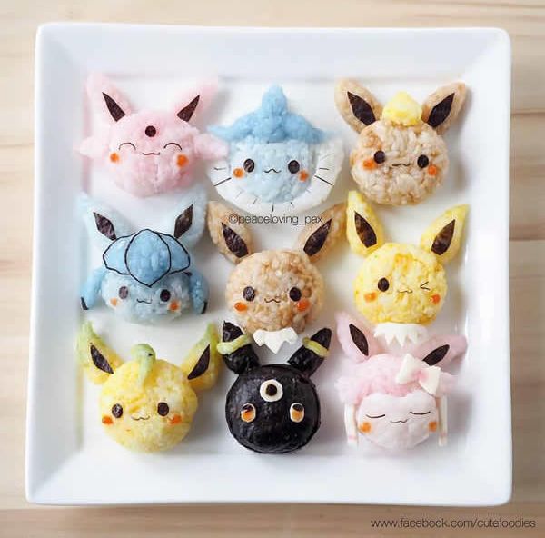 Bộ sưu tập cơm nắm và Bento theo phong cách Pokémon cực kì đáng yêu