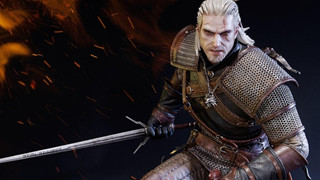 Tượng nhân vật Geralt trong The Witcher III có lớp da "như thật"