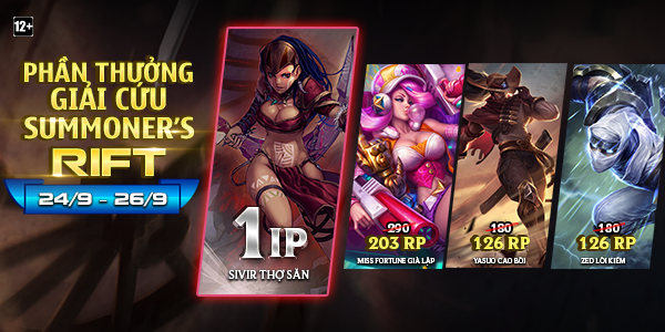 Tổng hợp các quà tặng đặc biệt từ sự kiện “Giải cứu Summoner’s Rift”