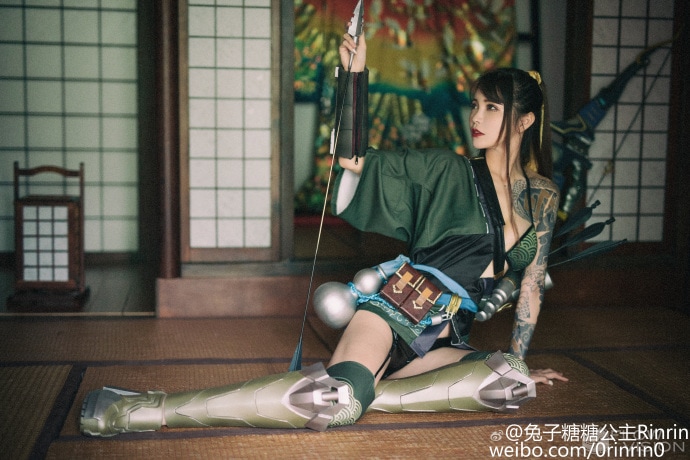 Bỏng mắt với album ảnh Cosplay Nữ Hanzo của Overwatch