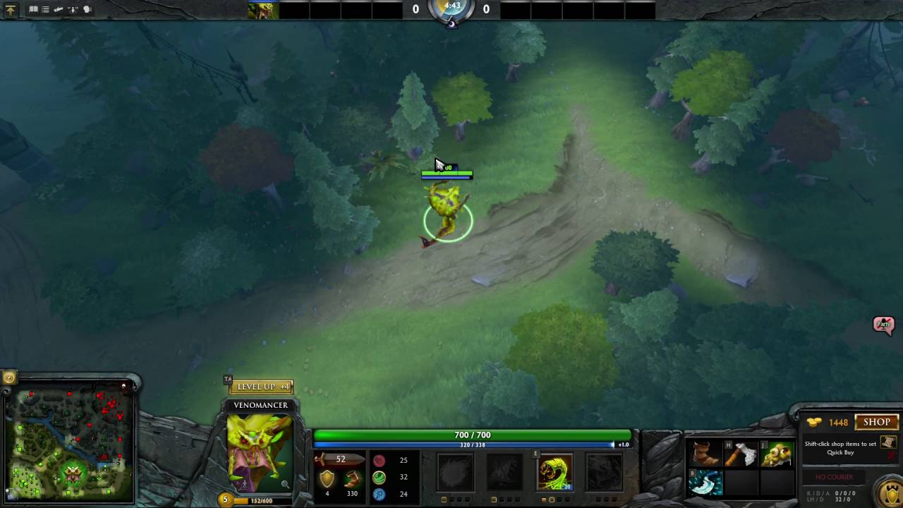 Mẹo stack 5 camp radiant với Venomancer tại level 1