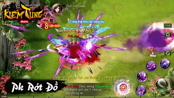 Kiếm Tung Mobile làm sống lại cảm giác nơm nớp lo sợ bị người khác PK chết rớt đồ